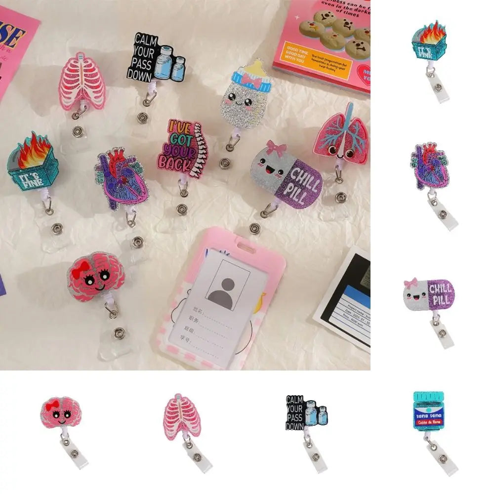 Stretchable Organs Badge Reel