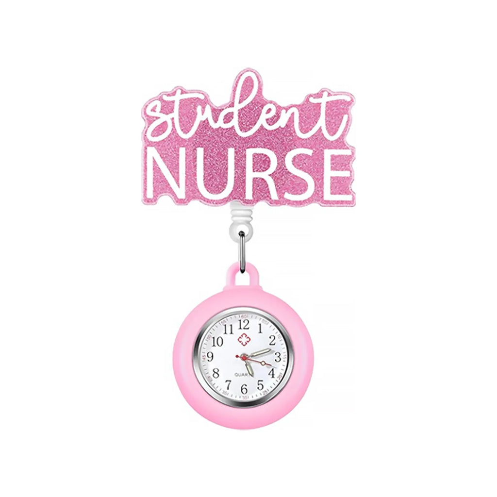 New Acrylic Retractable Nurse Badge Reel +Clock!