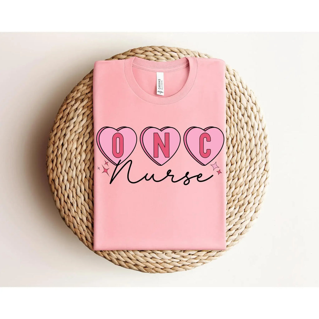 Oncology Nurse Valentine T Shirt For Registered