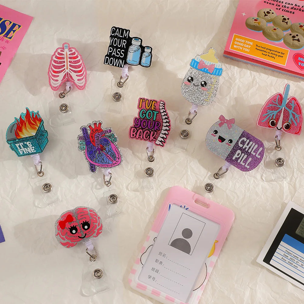 Stretchable Organs Badge Reel