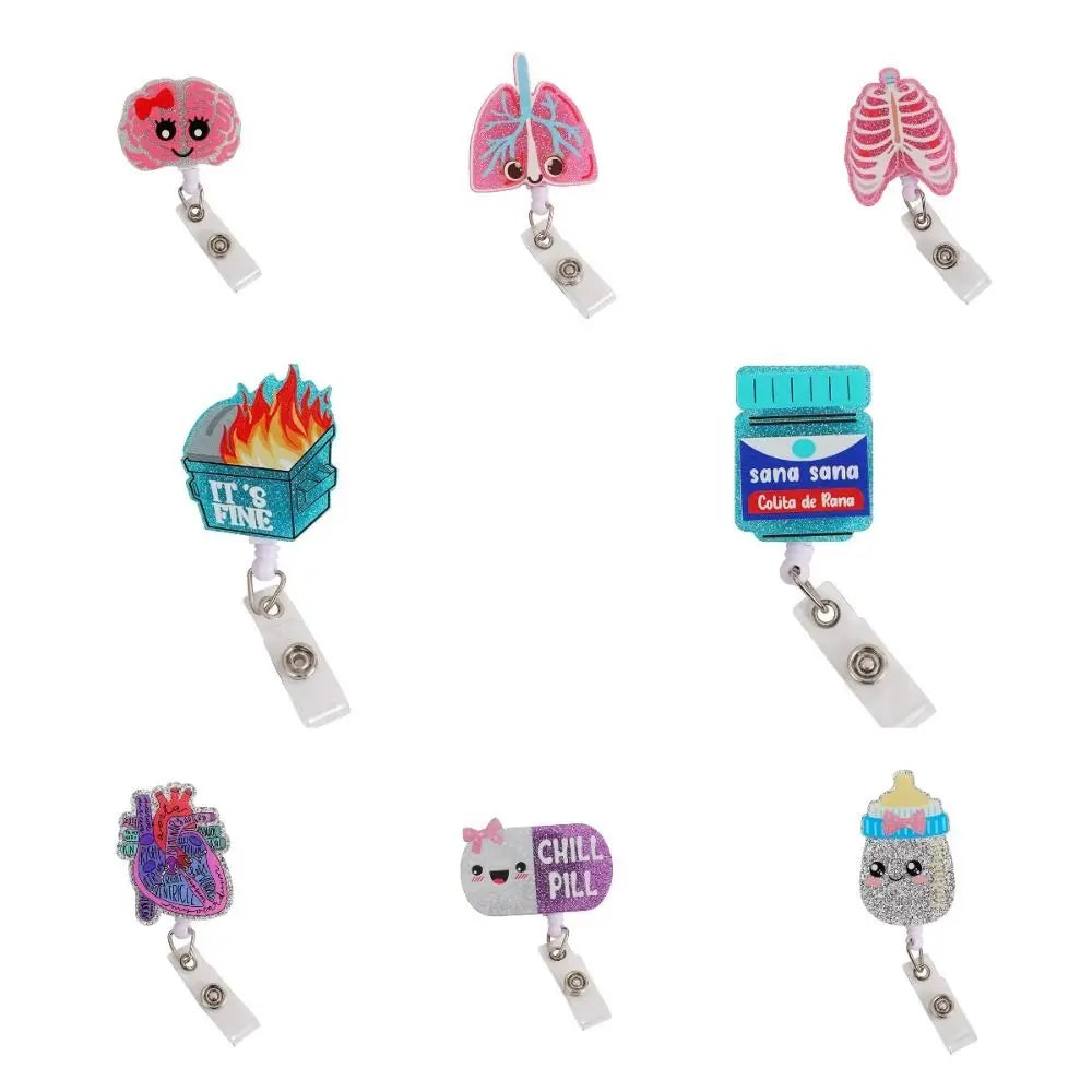 Stretchable Organs Badge Reel