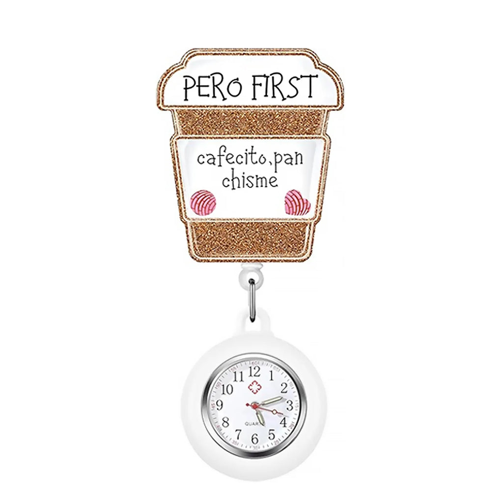 New Acrylic Retractable Nurse Badge Reel +Clock!
